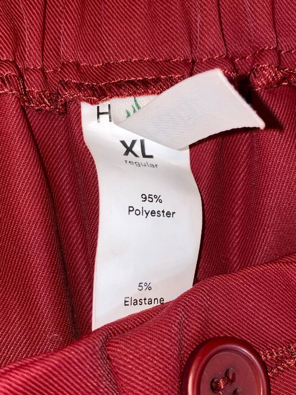 Halara Red High Waisted Straight Leg Pants, Size XL
